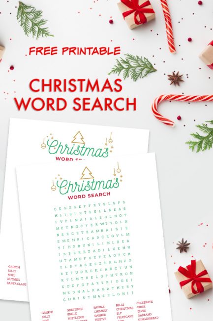 Free Christmas Word Search Printable For Kids - Oh My Creative