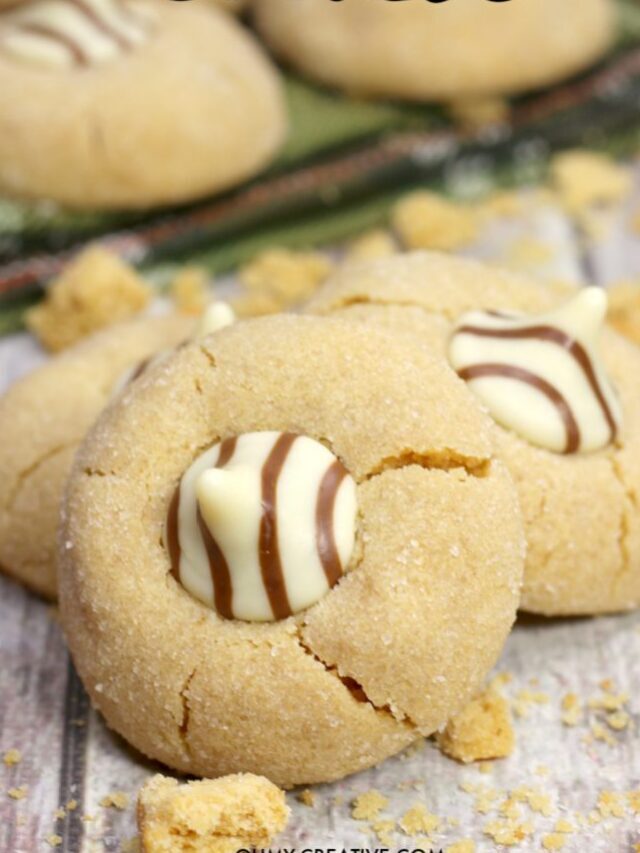 Hugs Peanut Butter Blossom Cookies
