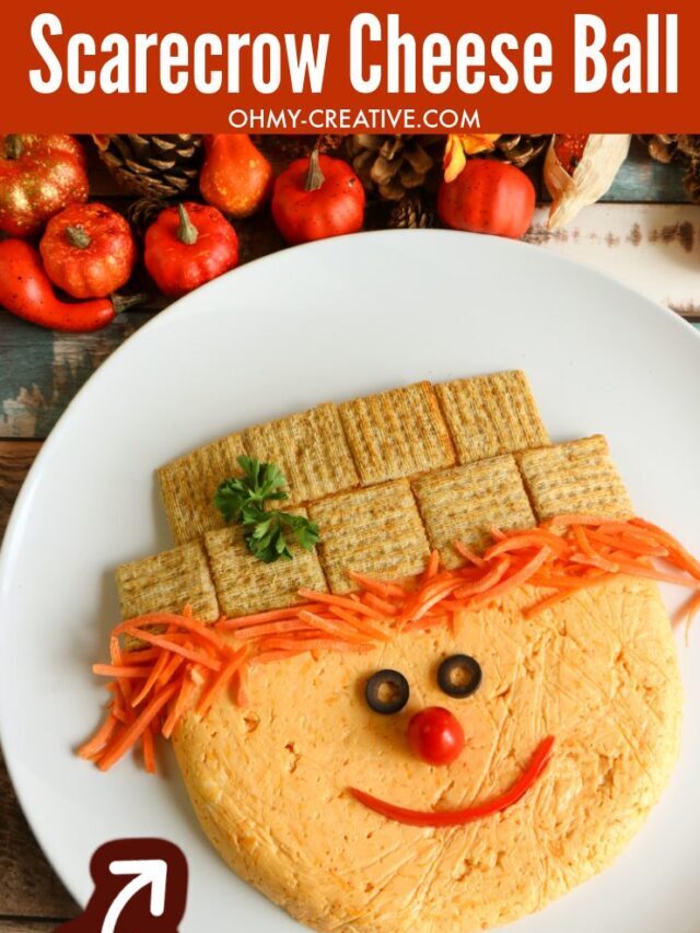 Scarecrow Fall Cheese Ball