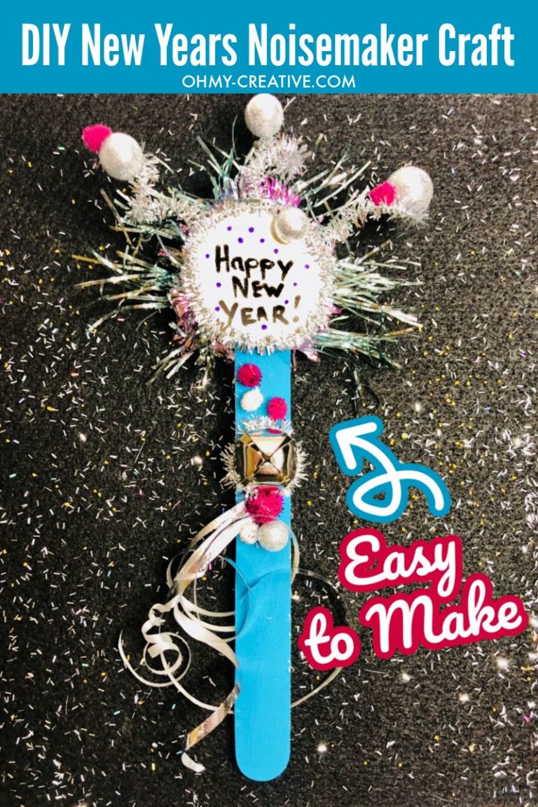 Noisemaker Craft For New Year’s Eve