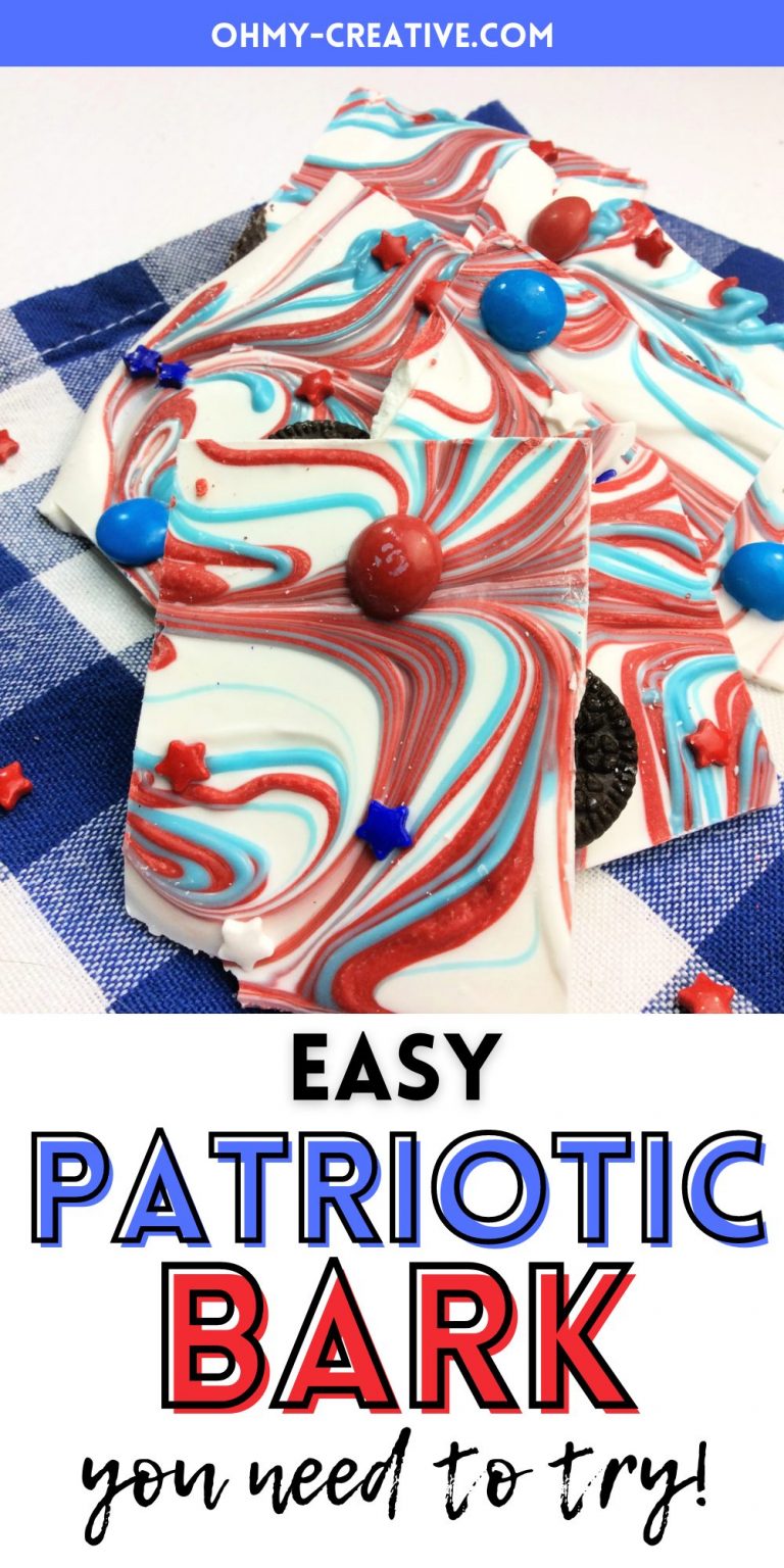 How To Make Candy Bark: Red, White & Blue