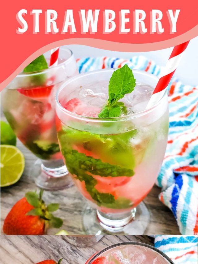 Easy Strawberry Mojito Cocktail Recipe