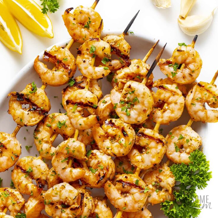 Image for Grilled Shrimp Skewers Recipe (Super Fast!)