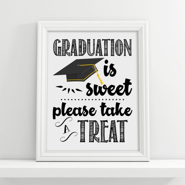 Image for Graduation Party Dessert Sign