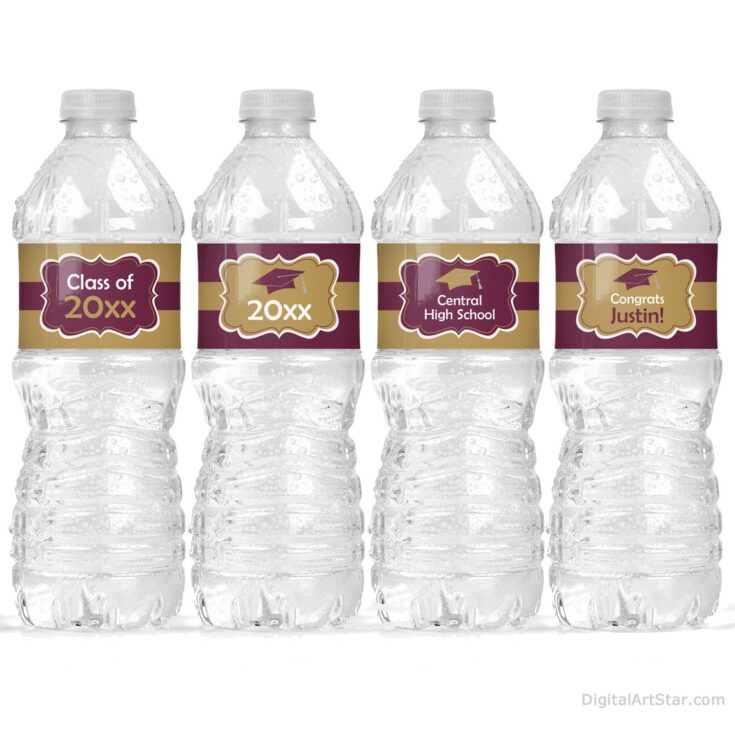 Image for Graduation Party Water Bottle Label