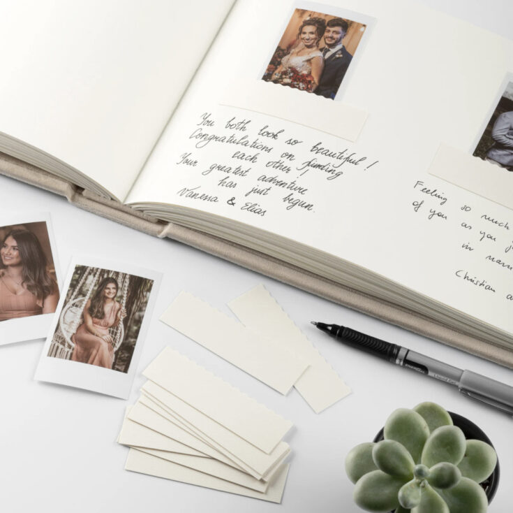 instant polaroid photo graduation party guest book
