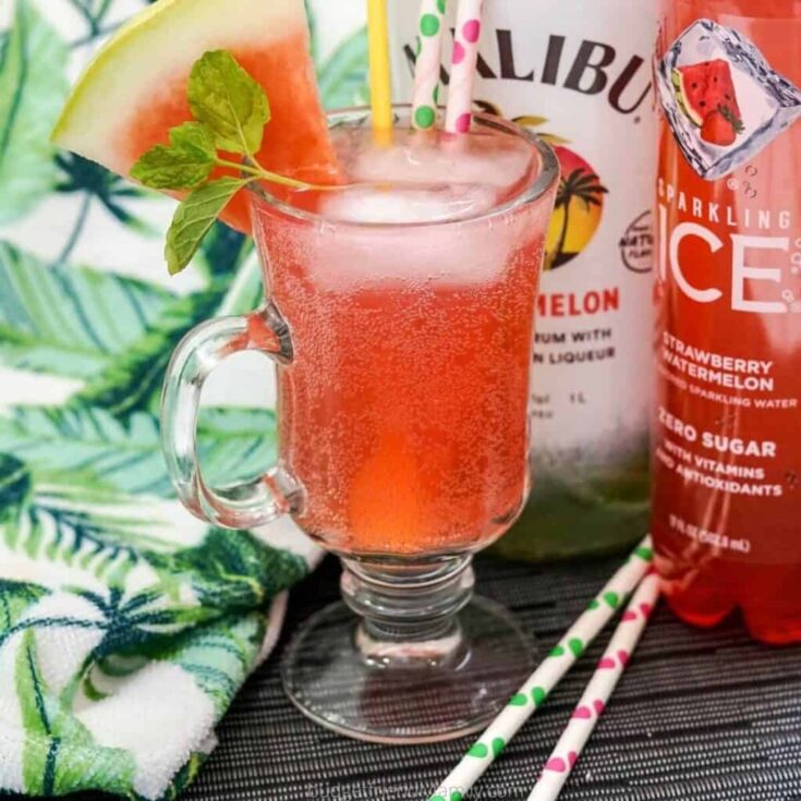 Image for Malibu Watermelon Cocktail with Sparkling Ice