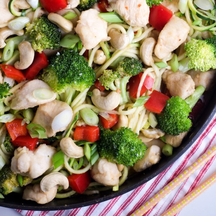 Image for Cashew Chicken Zoodles Recipe
