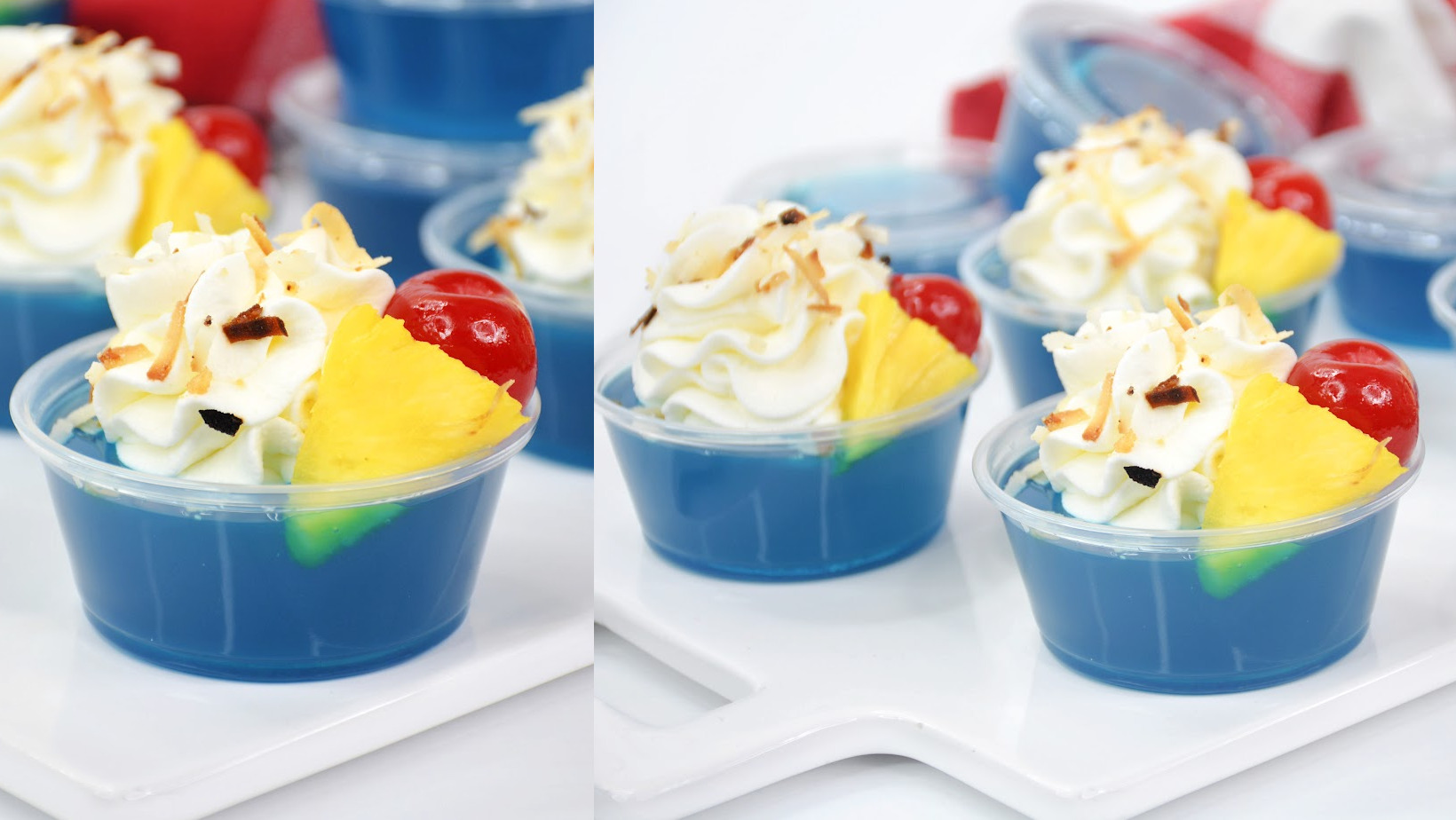 Blue Hawaiian Jello Shots - Oh My Creative