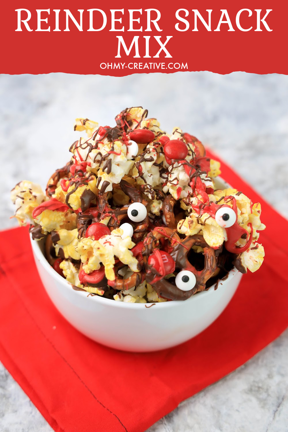 Easy To Make Reindeer Snack Mix