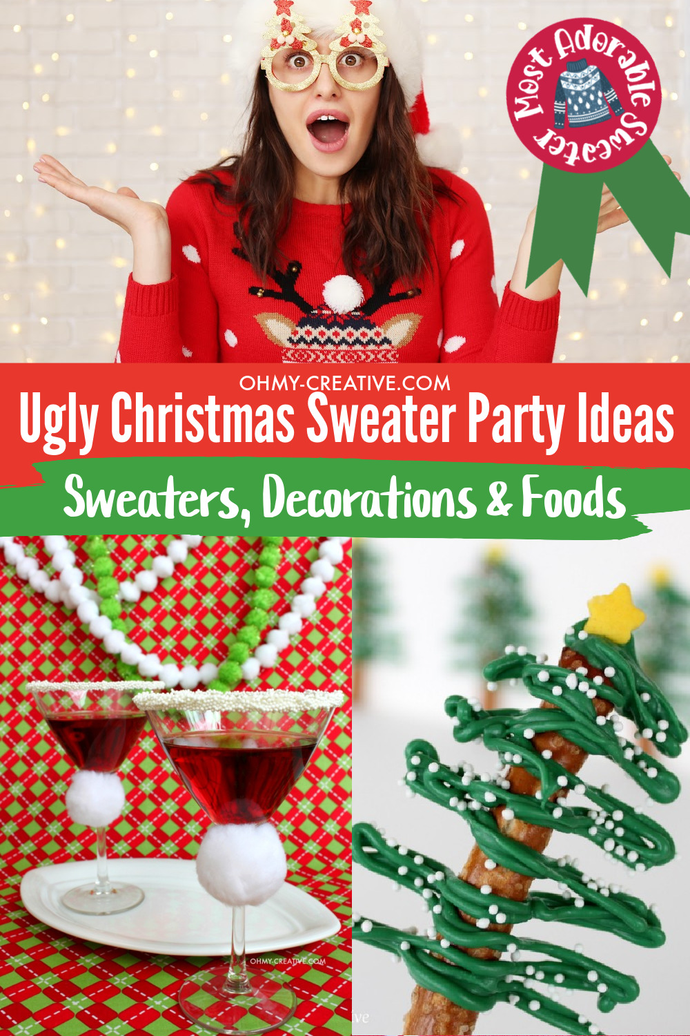 Fun Ugly Christmas Sweater Party Ideas and Christmas Party Food ideas
