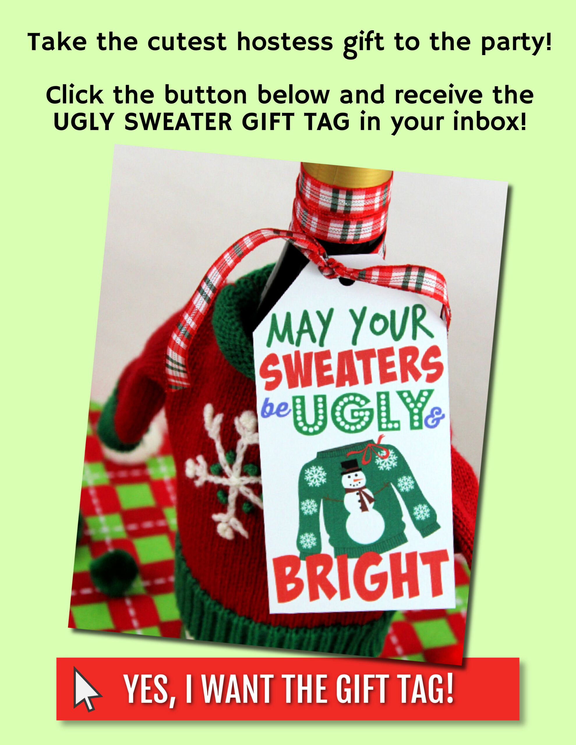 Ugly Christmas Sweater Gift Tag
