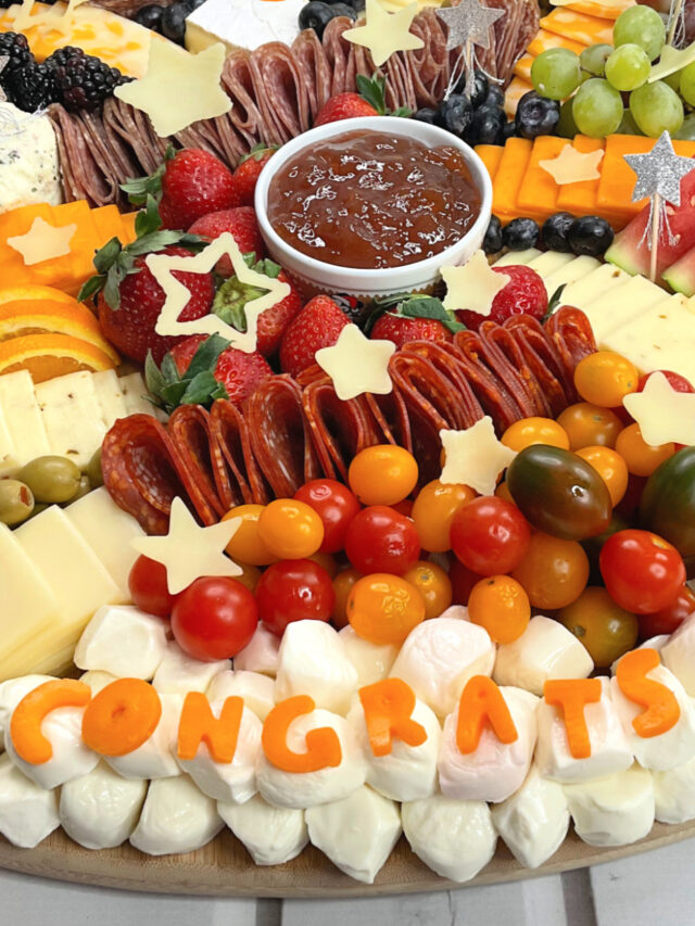 Graduation Party Charcuterie Board Appetizer