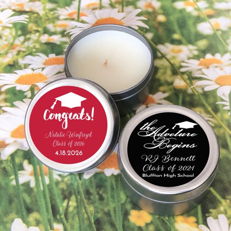 Image for Graduation Personalized Travel Candle Tins