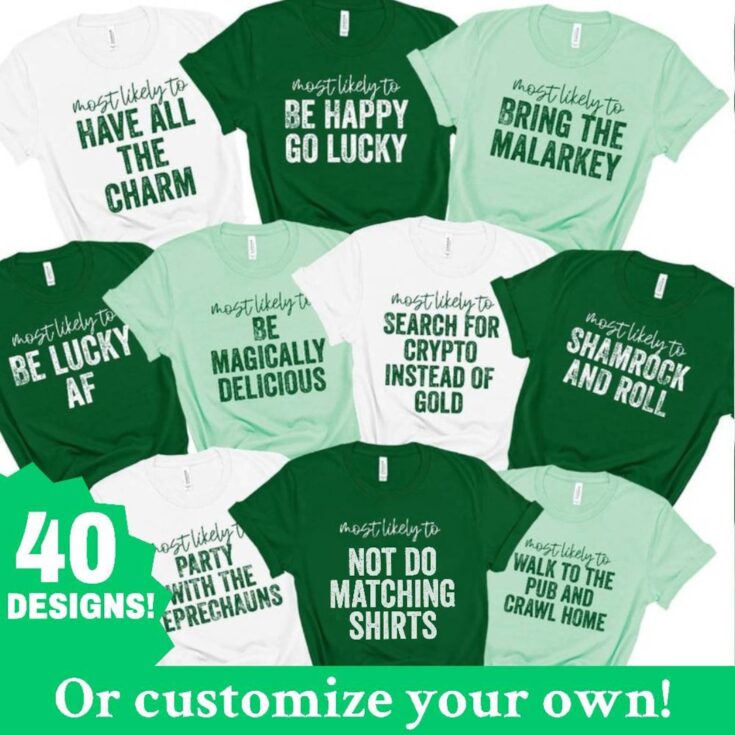 Image for Matching St. Patrick's Day Shirts Most Likely to Tshirt - Etsy