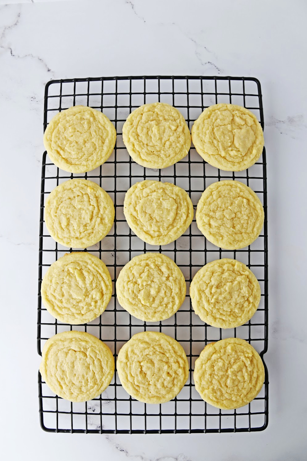 cookies on a baking cooling rack