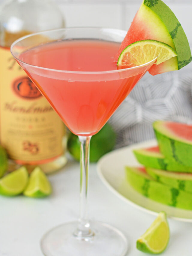 Watermelon Martini Vodka Cocktail