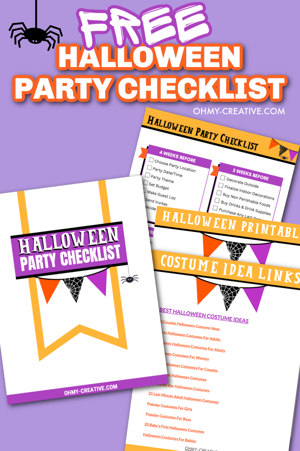 free printable halloween party checklist