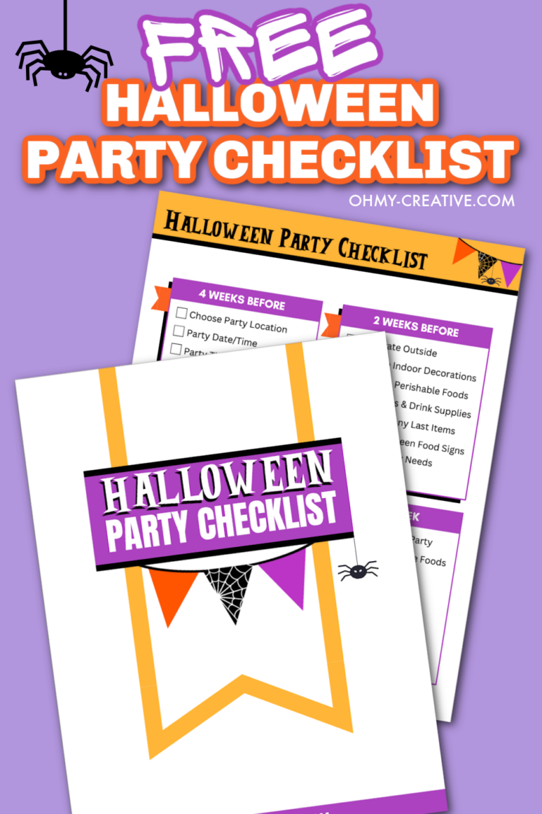 free printable halloween party checklist