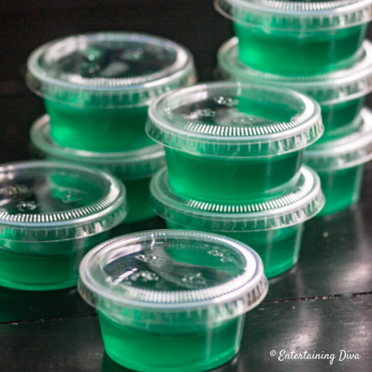 Image for Blue Curacao and Tequila Margarita Jello Shots