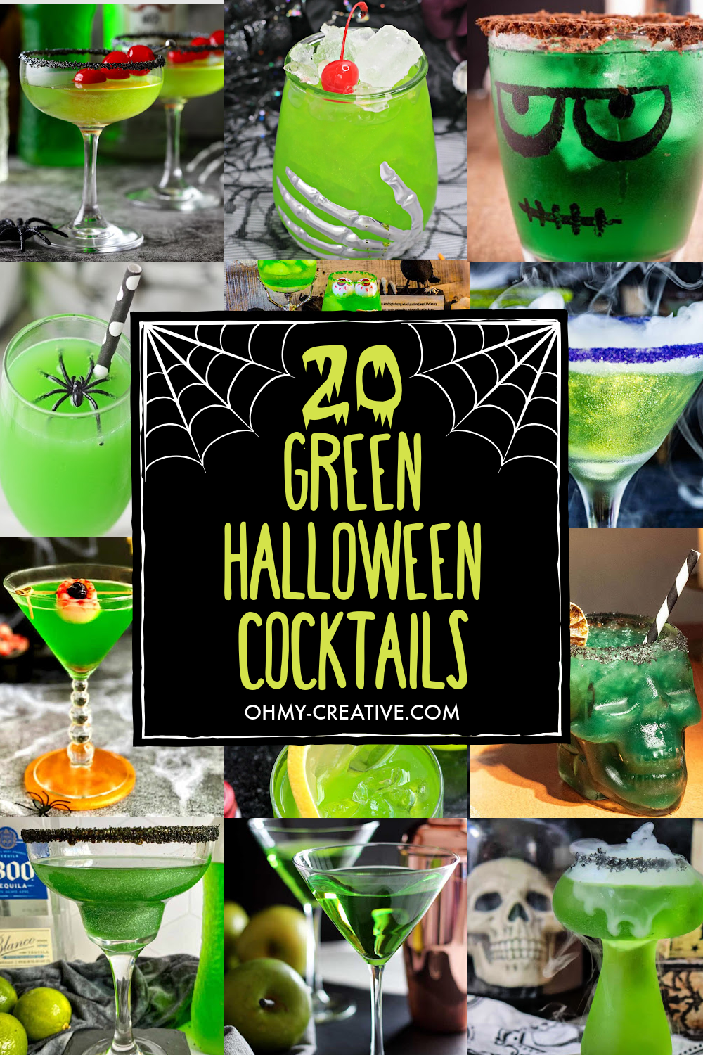 Green Halloween Cocktails