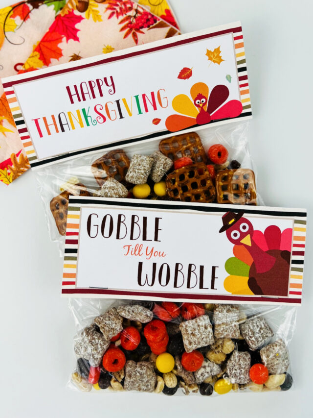 Thanksgiving Treat Bag Toppers
