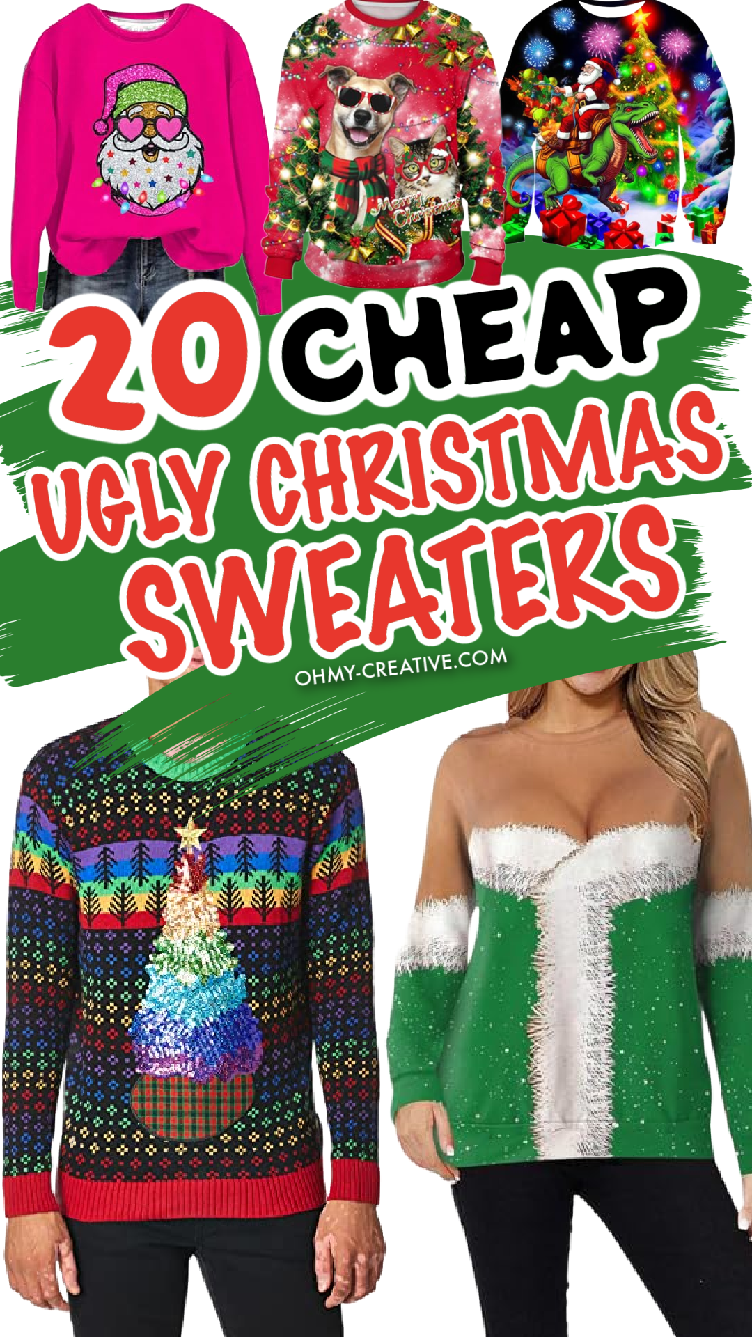 20 Cheap Ugly Christmas Sweaters