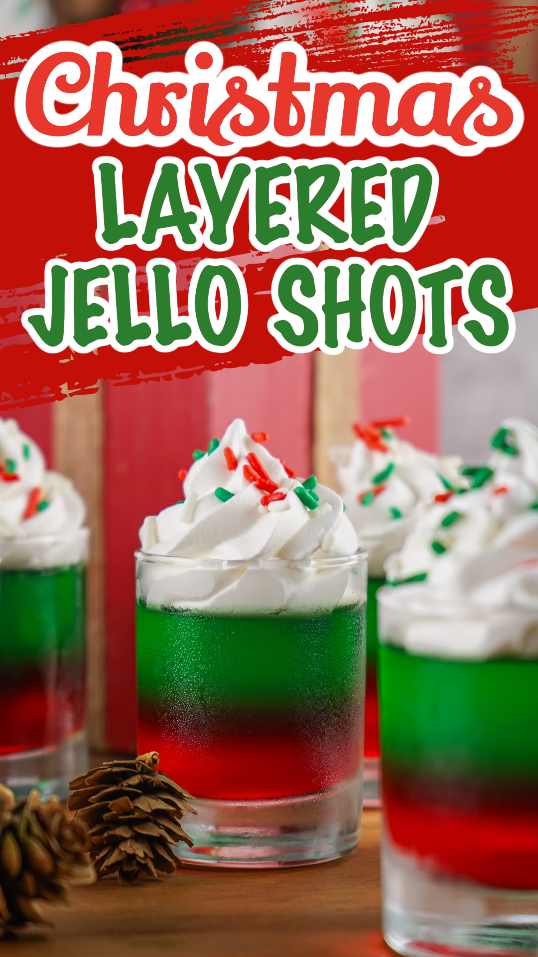 Layered Christmas Jello Shots