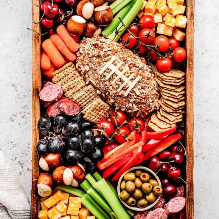 Image for Best Healthy Football Charcuterie Board 