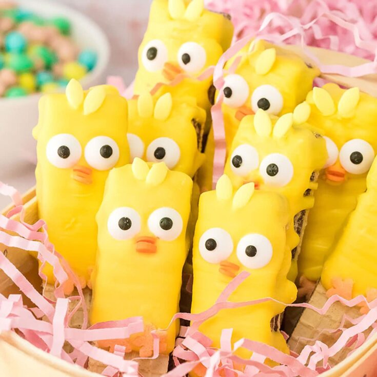 Image for Easter Chick Dipped Wafer Cookies