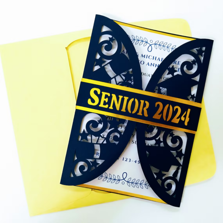 Image for SVG Graduation Invitation Card 