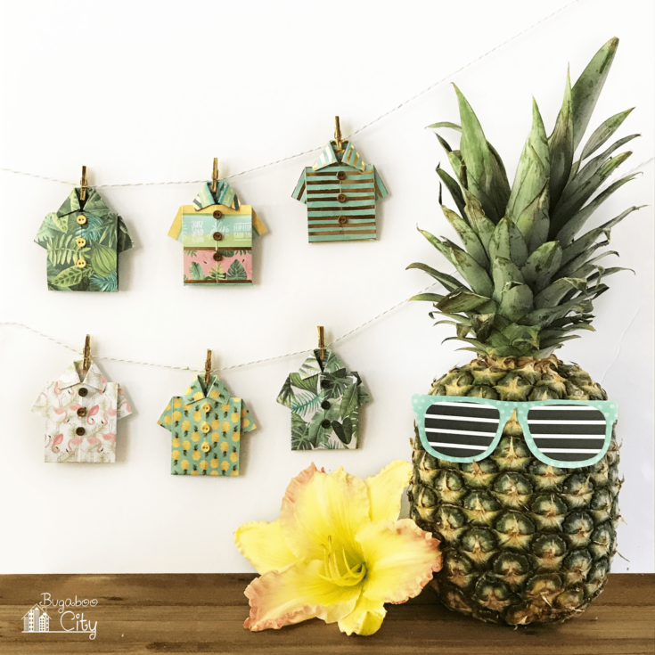 Image for Tropical Origami Shirt Paper Banner