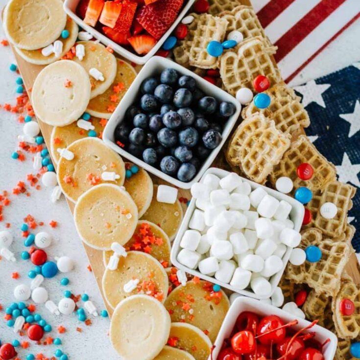 Image for Red, White and Blue Breakfast Board
