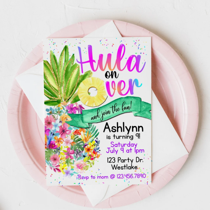 Image for Hula on Over Party Invite