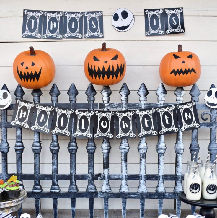 Image for Nightmare Before Christmas Party Decorations Tutorial | Make Life Lovely