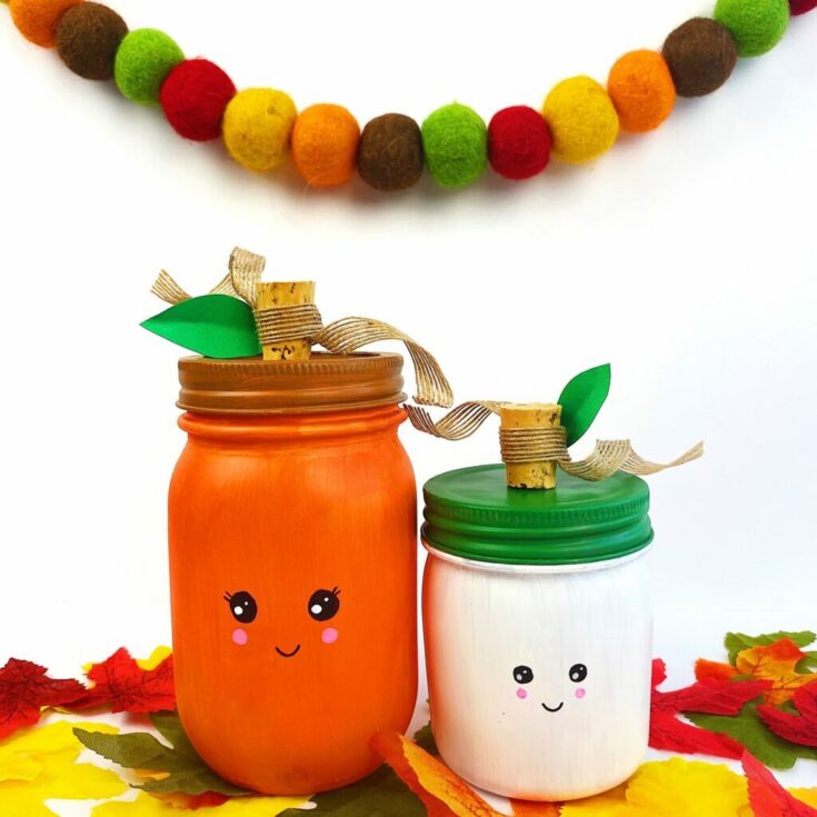 Image for Pumpkin Mason Jars Fall Craft