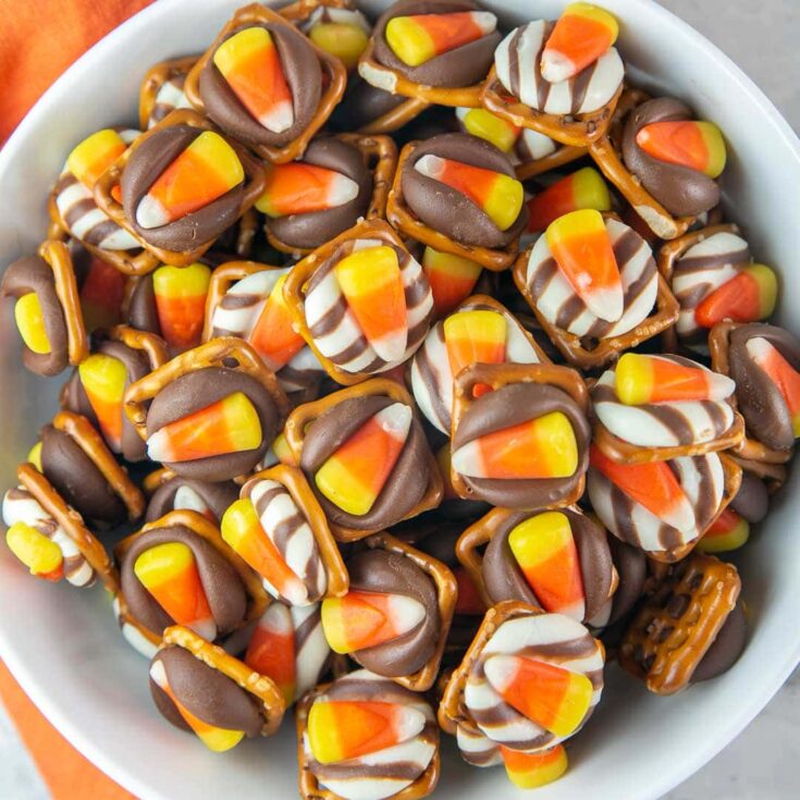 Image for Candy Corn Pretzel Bites