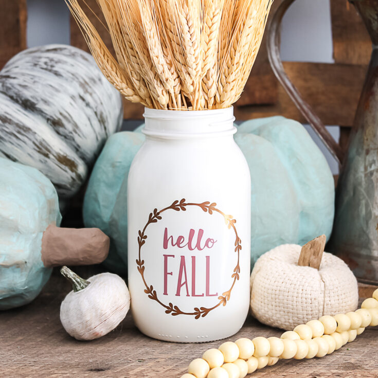 Image for Decorative Glass Jars: Put Vinyl on Mason Jars with Your Cricut