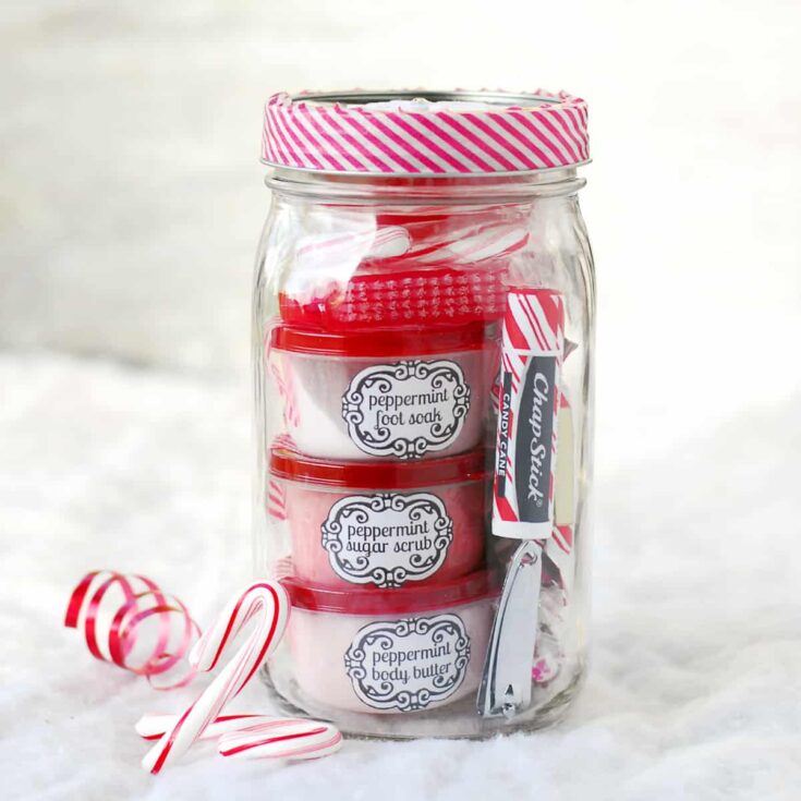Image for Peppermint Pampering Gifts In Jars