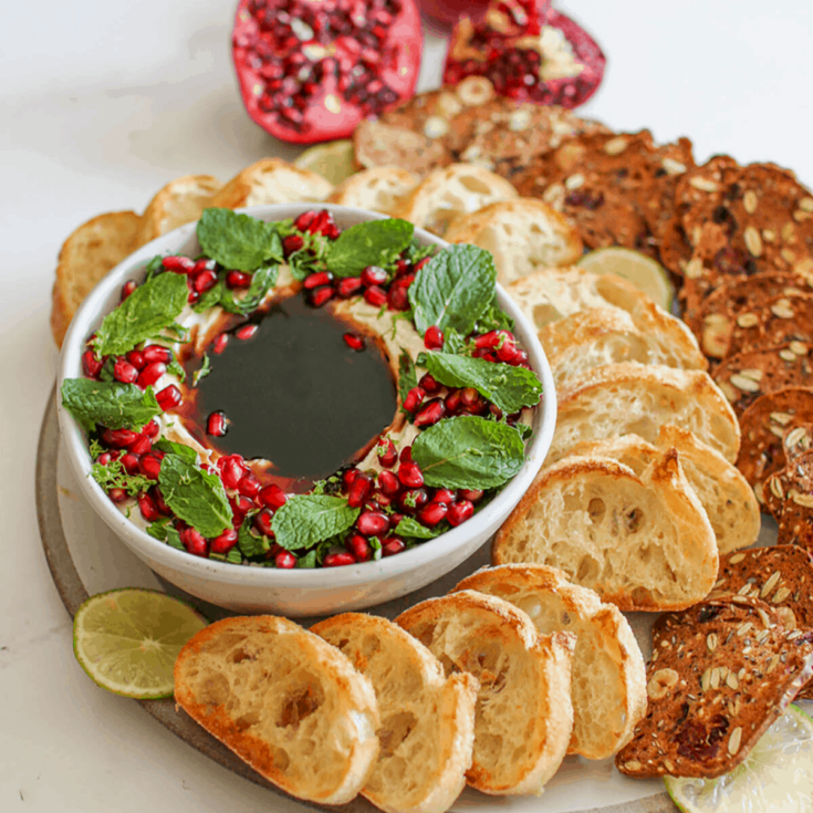 Image for Whipped Goat Cheese with Lime and Pomegranate