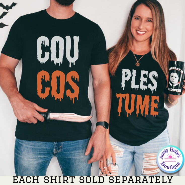 Image for Ironic Couples Costume Graphic Tees