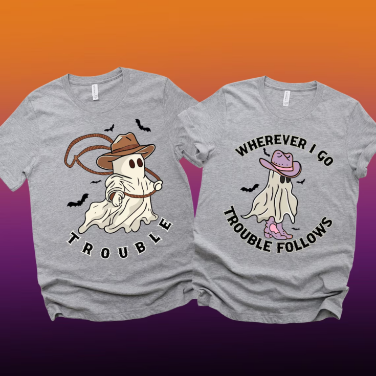 Image for Western Trouble Ghost Tees