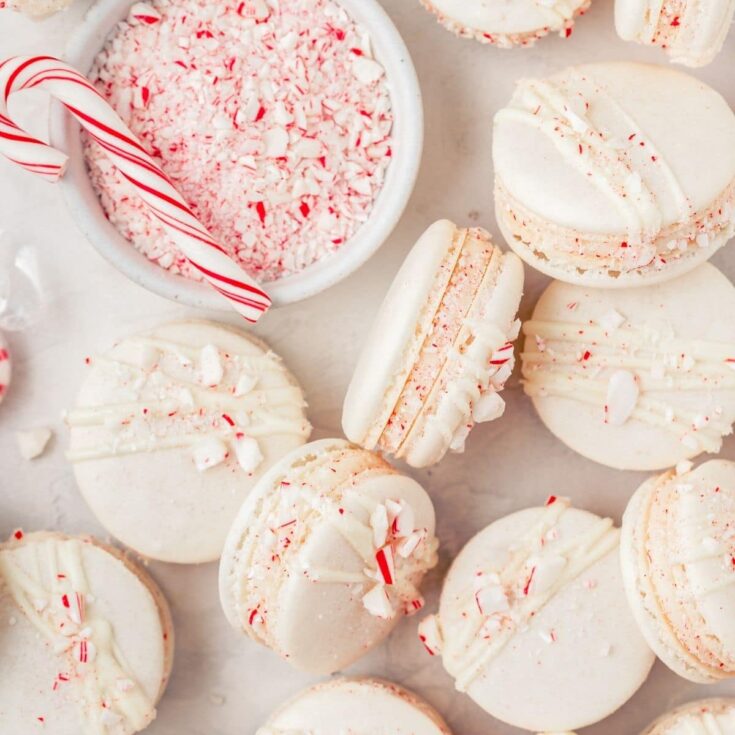 Image for Peppermint Macarons with White Chocolate Ganache