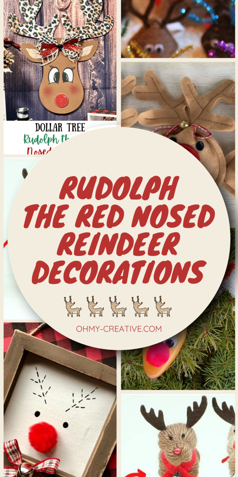Rudolph The Red Nosed Reindeer Decorations - Oh My Creative
