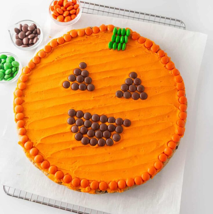 Image for Halloween Pumpkin Cookie Cake