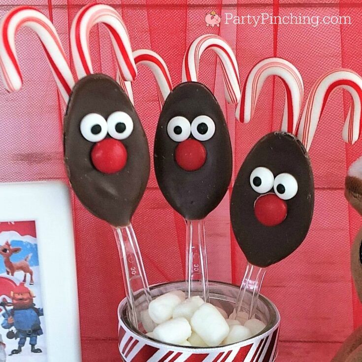 Image for Rudolph The Reindeer Chocolate Spoons 
