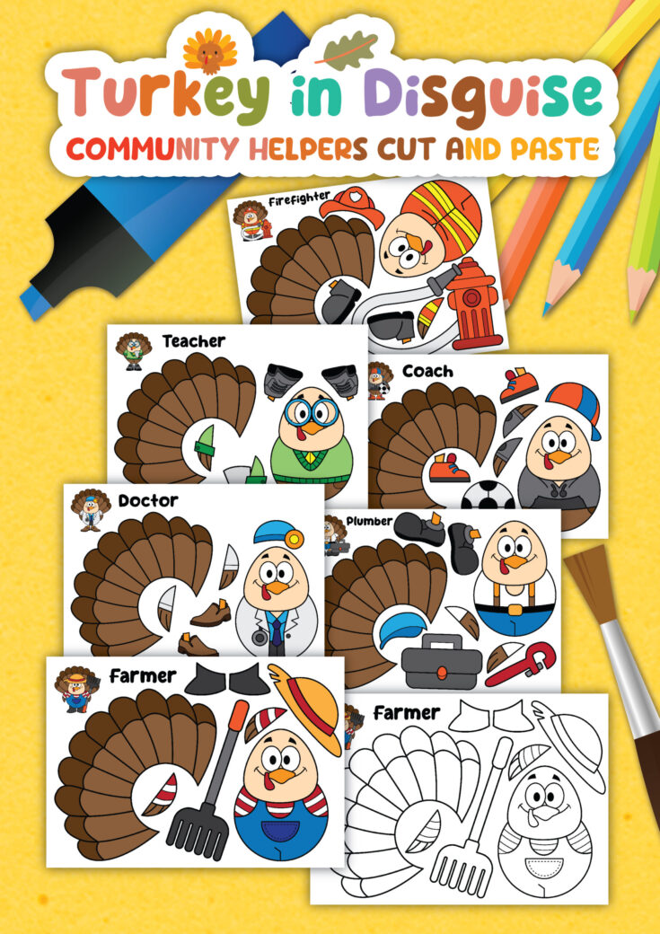 Disguise a turkey printables