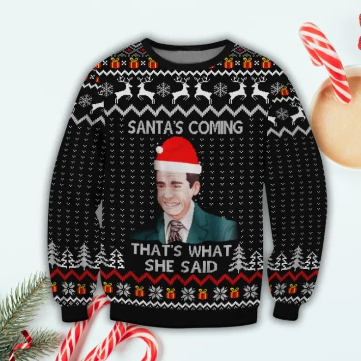 Image for Santa's Coming Christmas Sweater