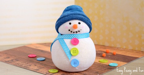 Image for No-Sew Sock Snowman Craft