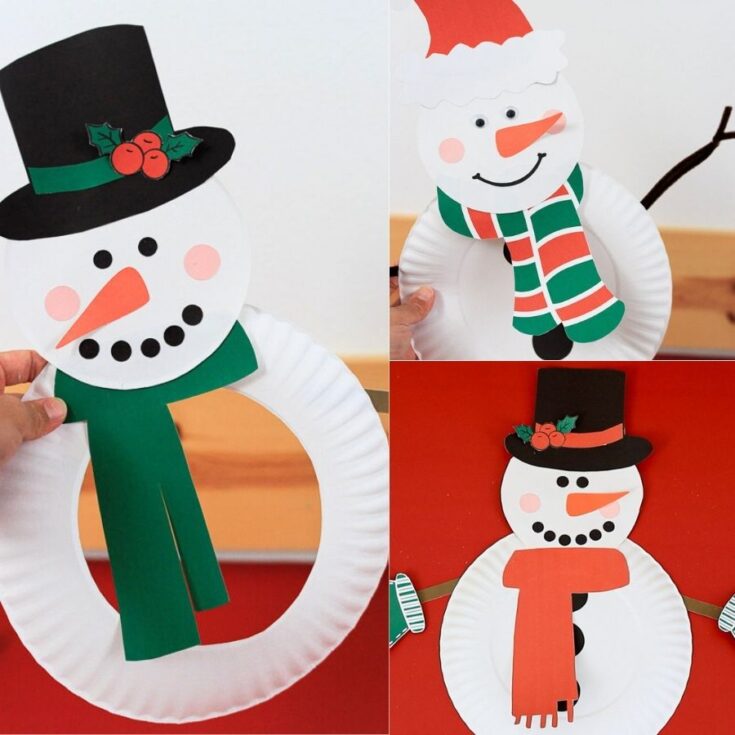 Image for Paper Plate Snowman Craft for Kids